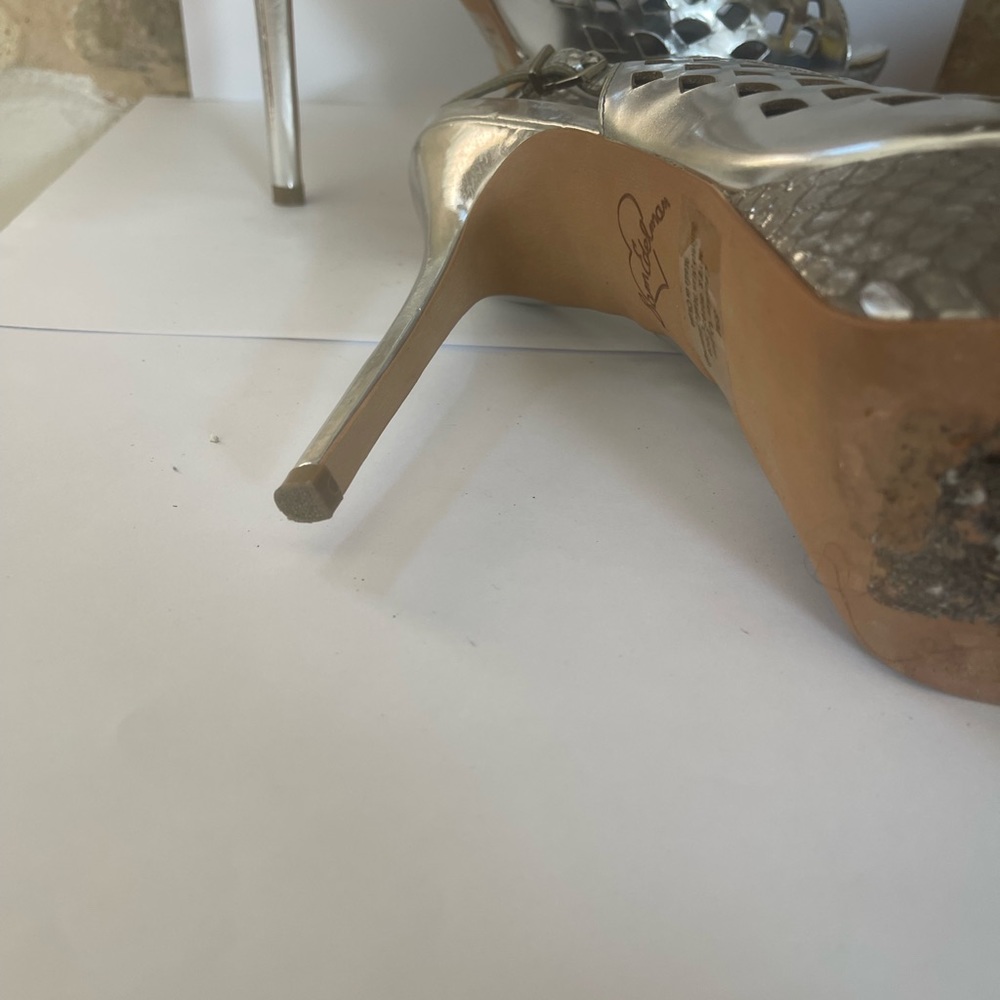 Sam Edelman Metallic Platform  Sandals  Size 8 - Picture 3 of 9